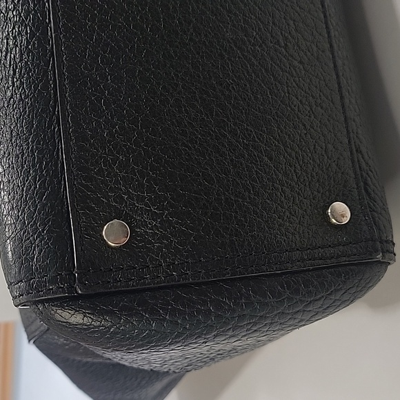 kate spade Southport Avenue Odin Leather Tote,  Black with Gold Plated Hardware - Picture 6 of 14